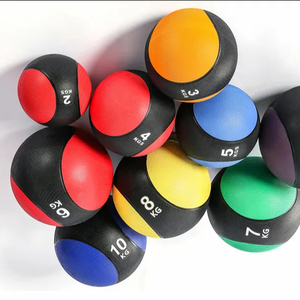 Vente directe d'usine, balles de fitness de haute qualité, fabrication sur mesure, couleur unie, balles de fitness en caoutchouc, nouveau design - Product Image 2