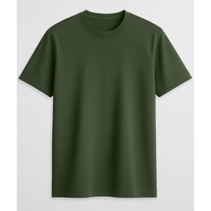 Camiseta de Manga Corta Negra para Hombre, Diseño Personalizado, Corte Regular, Color Sólido, Algodón Jersey, Cuello Redondo, Estilo Casual - Product Image 3