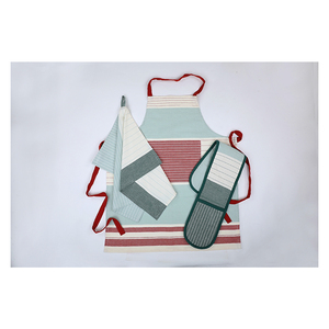 Green Cotton Apron for Kitchen <b>Cooking</b> Restaurant Catering and Workwear - Product Image 3