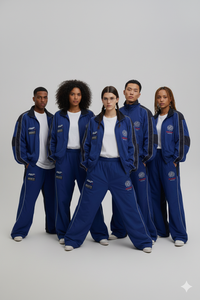 Survêtement réfléchissant 2 pièces pour homme, coupe-vent, tendance USA 2026, vêtements de sport, fournisseur, services OEM avec impression personnalisée - Product Image 3