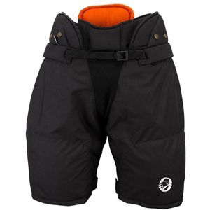 <b>Women</b> Black <b>Orange</b> Padded Ice Hockey <b>Shorts</b> with Waist Belt Polyester Sports Protective <b>Shorts</b> Performance Training Wear - Product Image 1