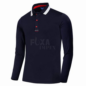 Camisetas Polo de algodón de secado rápido 2024 para hombre, venta al por mayor OEM, ropa de gimnasio de manga corta, logotipo personalizado, diseño de marca deportiva - Product Image 1