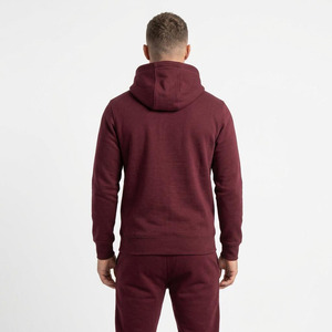 Hawk Eye Sports <b>Men's</b> Slim Fabric Fleece 300g Winter <b>Pullover</b> Hoodie Full-Length Button-Up Tracksuit Set Breathable - Product Image 2
