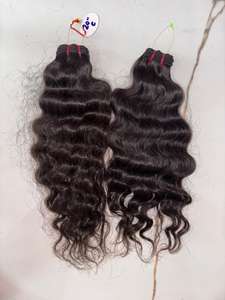 Extensiones de Cabello Humano Virgen Indio al por Mayor, sin Procesar, con Cutícula Alineada, Doble Trama a Máquina, Paquetes de Cabello Natural - Product Image 2