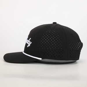 Oem Wholesale Custom Embroidery 5 Panel Sports Gorras Laser Cut Hole Golf <b>Hat</b> Oem High Quality Polyester Waterproof Baseball <b>Cap</b> - Product Image 2