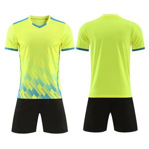 Conjunto de Uniforme de Fútbol para Hombre, Nueva Temporada, Verano y Otoño, Camiseta y Pantalones Cortos de Fútbol, Transpirable, Secado Rápido, 100% Poliéster, Servicio OEM - Product Image 5