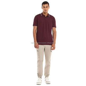 Nardon Apparel Polos personnalisés durables en coton biologique de haute qualité-Polos ajustés décontractés à manches courtes, solides - Product Image 5