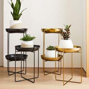 Soporte para Plantas Alto y Estrecho EnHomee, Soporte Metálico para Plantas de Interior y Exterior - Product Image 6