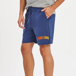 Custom Fitness Run Gym Shorts <b>for</b> Men 100% Polyester 3D Puff Print <b>Hip</b> Hop Style with Drawstring Solid Color Football Joggers - Product Image 1