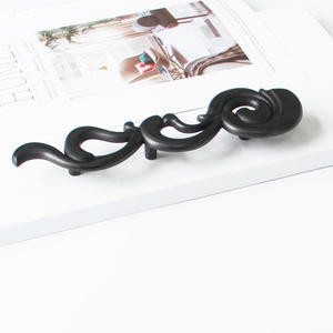 Vintage European <b>Black</b> Zinc Alloy <b>Cabinet</b> Drawer <b>Handle</b> Artistic Durable Pull Hardware Products for <b>Kitchen</b> Bathroom Bedroom - Product Image 6