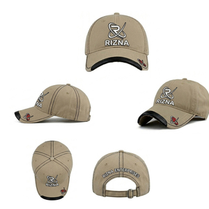 Gorra de Béisbol RIZNA de Mezclilla Twill, 6 Paneles, Ajustable, Unisex, Estilo Casual Vintage, Lavada, con Logotipo Bordado en 3D en el Panel Frontal, Azul, Algodón, Metal - Product Image 4