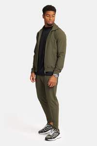 Ensemble de survêtement technique pour homme avec logo personnalisé, style italien de luxe, extensible dans 4 directions, coupe ajustée, ensemble 2 pièces, veste et pantalon de jogging pour homme - Product Image 5