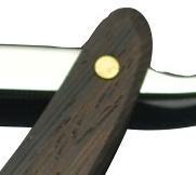 Navaja de Afeitar Profesional de Alta Calidad, Plegable, de Acero Inoxidable, con Mango de Madera - Product Image 3