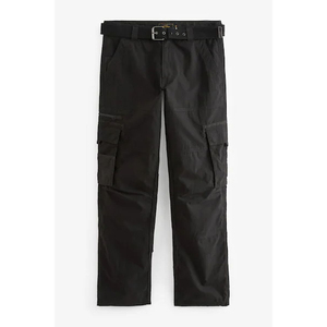 Pantalones Cargo Elegantes para Hombre al por Mayor, de Cintura Alta, Vaqueros Lavados, Diseño Streetwear, Multibolsillos, Ajustados, con Buen Estilo - Product Image 1