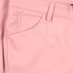 Pantalon en cuir uni pour homme, style décontracté, idéal pour l'extérieur – Meilleure vente - Product Image 4