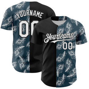 Camiseta de béisbol raglán personalizada, 100% poliéster, con botones, logotipo personalizado, en venta. - Product Image 4