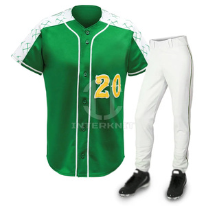 Uniforme de Béisbol Personalizado de Alta Calidad, Transpirable, de Malla, para Deportes de Equipo, Manga Corta, UPF 50, Sublimado, con Botones - Product Image 1