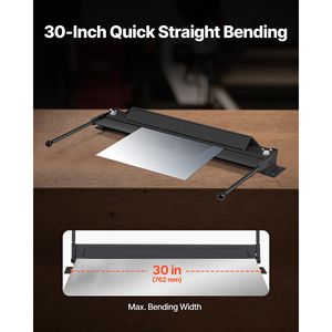 Piegatrice per Lamiera da 30 Fogli, Capacità 18-Gauge, Piegatrice a Cassone Regolabile 0-135 Gradi, Macchina Piegatrice per Metallo Senza Vibrazioni per Lamiera - Product Image 2