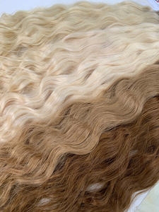 Precio al por mayor Extensiones de cabello a granel Raw 60 ASH Bundles Donor Hair Double Drown 100 gramos Toda la longitud - Product Image 4