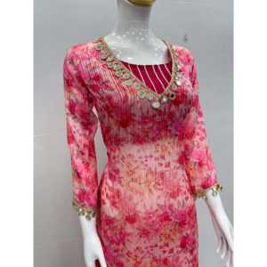 Conjunto de Top y Plazzo de fiesta con estampado digital para mujer - Product Image 5