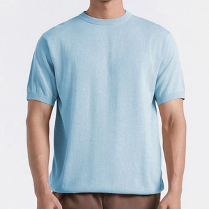 T-shirts pour hommes à manches courtes, vêtements pour hommes, 100% coton, vêtements d'été, séchage rapide, respirant, coupe ajustée, t-shirts de fitness pour hommes - Product Image 1