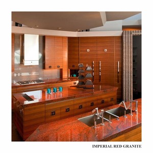 Dalles de granit rouge impérial très demandées, finition polie durable pour hôtels, villas, revêtements de sol et projets architecturaux - Product Image 2