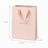 Ensemble d'emballage de luxe avec sac en papier personnalisé KM, boîte cadeau rigide, ruban et carte pour cosmétiques et bijoux
