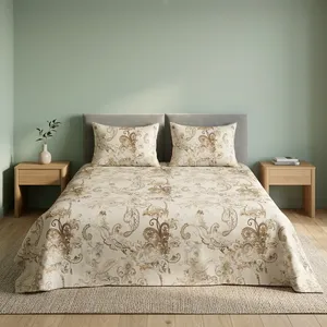Sábana de Microfibra Moderna de Primera Calidad, 120 GSM, Tela Ultra Suave, Ecológica, Hermosa, Color Crema Claro, para Uso en el Hogar y el Dormitorio - Product Image 4