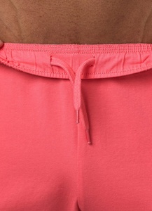 Shorts de sport en polyester/coton épais, style streetwear, avec logo personnalisé, cordon de serrage, couleur unie, pour hommes - Product Image 3