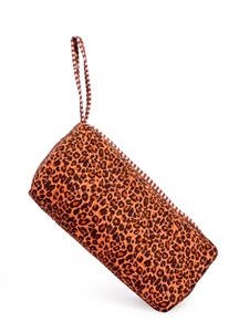 Niharo - Bolsa de Cosméticos Acolchada de Algodón con Estampado de Leopardo para Mujer, Bolsa de Viaje para Artículos de Aseo, Bolsa de Maquillaje con Cierre, Bolsa de Aseo Personalizada - Product Image 3