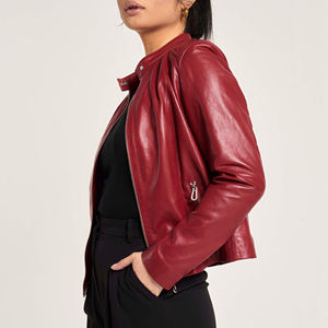 Vestes en cuir pour femmes de qualité supérieure, respirantes, vêtements d'hiver très demandés, veste en cuir pour femmes respirante personnalisée - Product Image 6