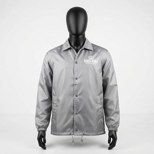 Chaqueta Deportiva para Hombre, Talla Grande, con Logotipo Personalizado, Transpirable, Cuello Camisero, Cierre de Botones, Estilo Casual - Product Image 1
