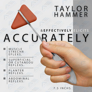 Juego de percusión de diagnóstico de 7 piezas, exámenes de prueba de reflejos precisos, martillo de afinación, molinete, kit de herramientas para estudiantes médicos - Product Image 3