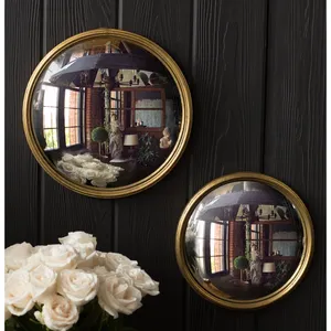 Oval Gold Plated Wall <b>Mirror</b> Traditional Design Home Decor for Living Room Bedroom Hallway Single Piece - Product Image 5