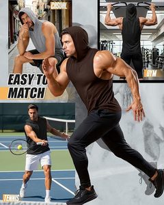 Premium Cotton Tank Top For Men Men's Gym Tank Top Sleeveless Workout Shirt Custom Logo Men's Tank Top Sportswear - Product Image 2
