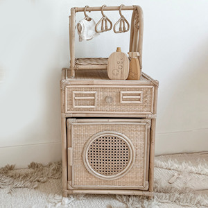 Lavadora de madera para niños, precio directo de fabricante, lavadora de mimbre en miniatura a la moda. - Product Image 2