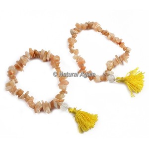 Bracelet de yoga en onyx bleu naturel de qualité supérieure, facetté, pour l'équilibre et la méditation - Product Image 3
