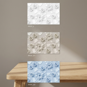 30x45cm couleur violette beaux motifs 3D 12x18 pouces salon et spa 300x450mm carreaux muraux en céramique pour la décoration de la maison - Product Image 5