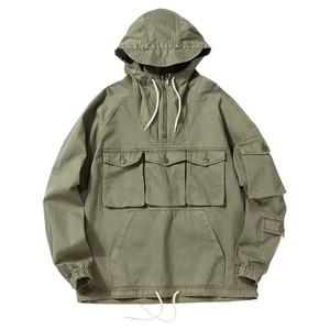 Men's Camouflage Hooded Windproof Oversized Casual <b>Jacket</b> With Pockets Regular Sleeve Woven Polyester Autumn Style - Product Image 2