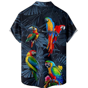 Chemise Hawaïenne Personnalisée à Motifs Floraux Sublimés pour Homme, Légère, 100% Polyester Coton Respirant Anti-Boulochage, Vêtement de Plage Estival - Product Image 6