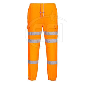 Pantalon de travail de sécurité durable, classe 2 ANSI, imperméable, avec tissu renforcé pour usage industriel, haute résistance - Product Image 3