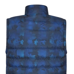 Clothing Manufacturers Custom Logo Stand Collar Sleeveless Puffer Vest Winter Casual Mens Front Logo Puffer Jacket - Product Image 5