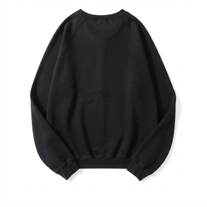 Sweat-shirt uni à col rond en coton mélangé à manches longues pour homme, personnalisable avec logo, vente en gros, directement de l'usine - Product Image 1