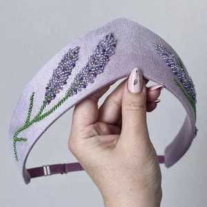 Diadema anudada color granate más vendida con bordado de cuentas de corazón y pedrería brillante, turbante de moda para mujer, diadema para fiesta - Product Image 2