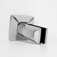 Nouveaux modèles de pièces d'escalier en acier inoxydable pince en métal pince duplex robinet en verre sans cadre balcon piscine clôture balustrade