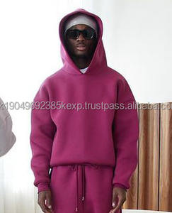 Sweat à capuche surdimensionné pour homme avec logo personnalisé, sweat à capuche ample et sans cordon - Product Image 6