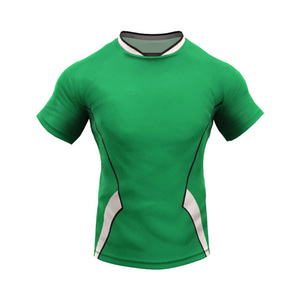 Nouveau Maillot de Rugby à Manches Courtes Respirant et à Séchage Rapide 100% Polyester Taille Élastique Nom d'Équipe Personnalisé Vente en Ligne - Product Image 5