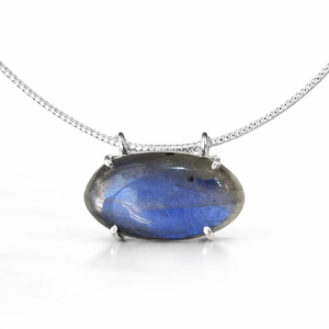 German <b>Silver</b> Necklace Best Price Wholesale Price luxury Design Trending Top Quality Labradorite Natural Gemstone Handmade - Product Image 1