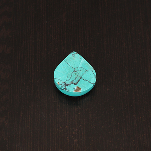 Pierre précieuse synthétique verte Ishu Gems, turquoise ovale cabochon 25 carats 23x20 mm, pierre lâche personnalisable pour la fabrication de bijoux - Product Image 5