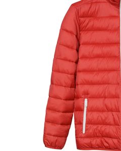 Lightweight Men <b>Red</b> Puffer <b>Jacket</b> with Front Zipper Closure Casual Warm Quilted Winter Coat for Outdoor and Daily Wear - Product Image 3
